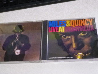 ../AURAとMILES DAVIS & QUINCY JONESのCDジャケット